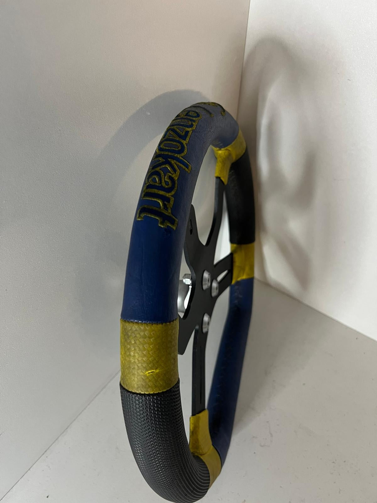 Used LenzoKart steering wheel including support