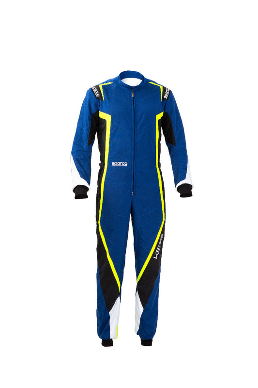 Sparco Bordsteinoverall Kinder blau/gelb