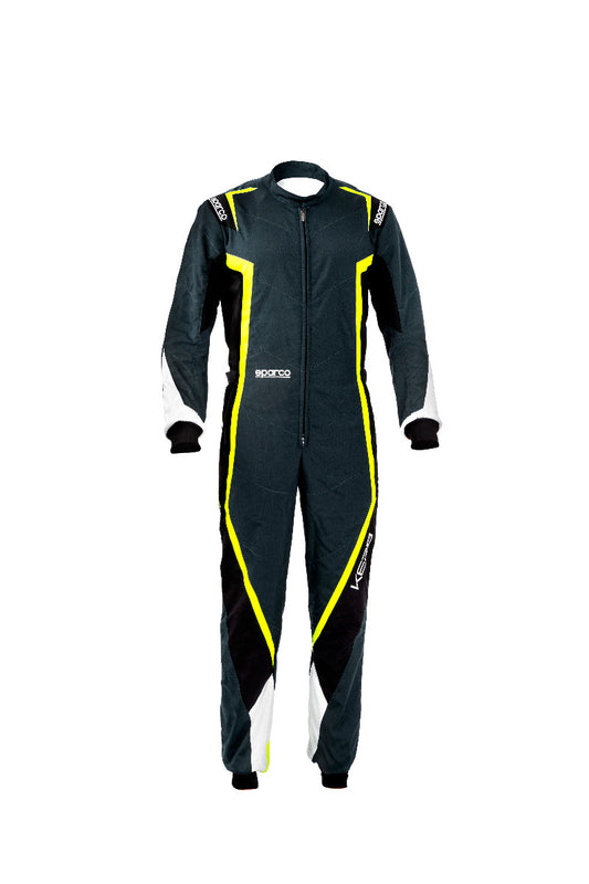 Sparco Bordsteinoverall Kinder grau/gelb/schwarz