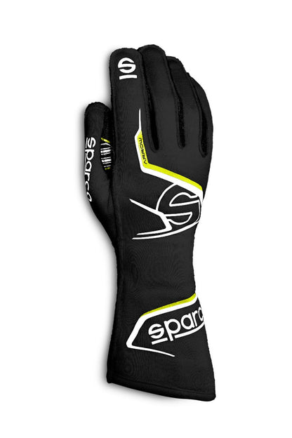 Sparco Arrow Karthandschuhe schwarz/gelb