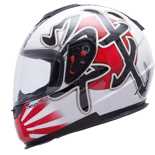 MT Helmets Battle Weiß / Rot