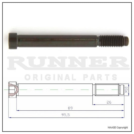 Haase runner steering knuckle bolt 10x85MM