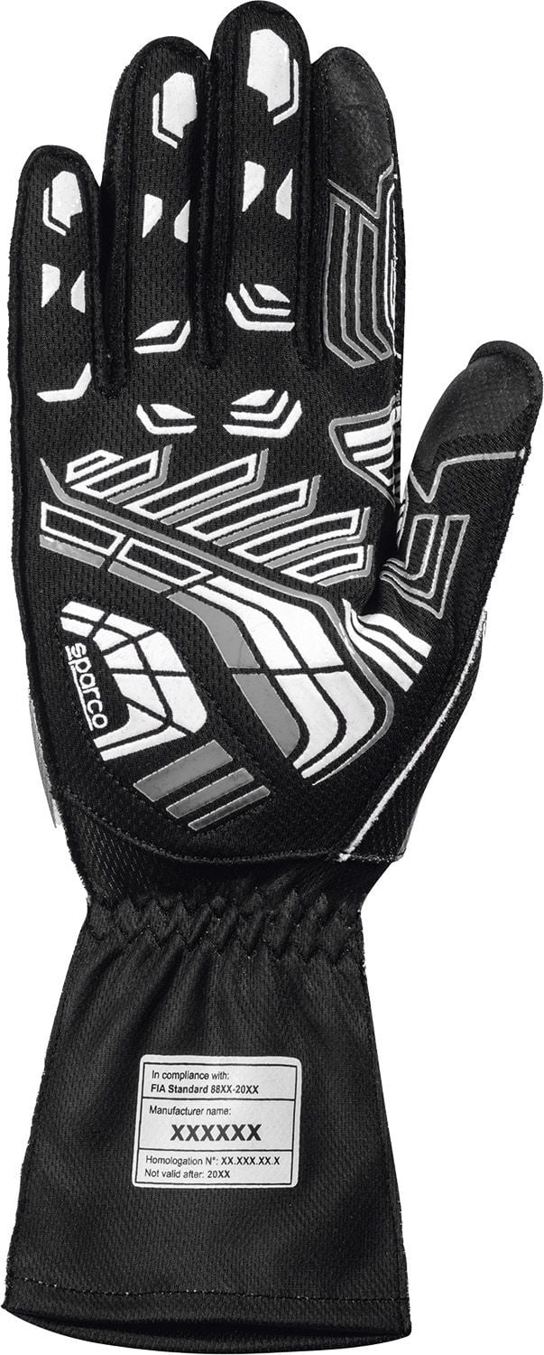 Sparco K-Arrow+ (FIA 8877-2022) Karthandschuhe Schwarz / Grau