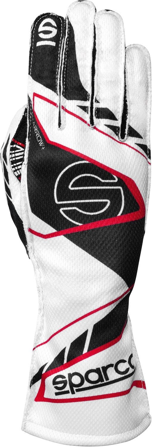 Sparco K -Arrow+ (FIA 8877-2022) Karthandschuhe Weiß / Schwarz