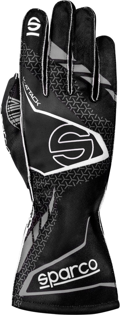 Sparco K-Attack Karthandschuhe schwarz/grau
