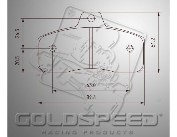 Goldspeed Bremsbelagsatz WK-OLLIE-RIMO-GS-EKS-ERPO TYPE hinten