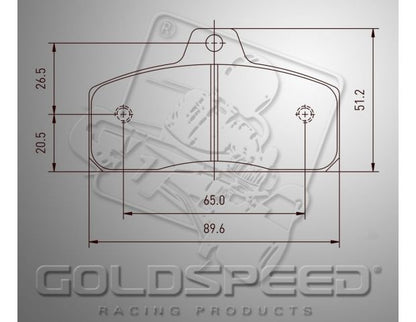 Goldspeed Bremsbelagsatz WK-OLLIE-RIMO-GS-EKS-ERPO TYPE hinten