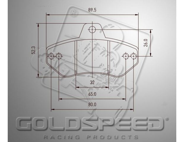 Goldspeed Bremsbelagsatz Righetti hinten