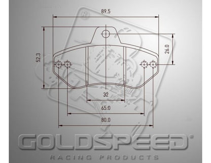 Goldspeed Bremsbelagsatz Righetti hinten