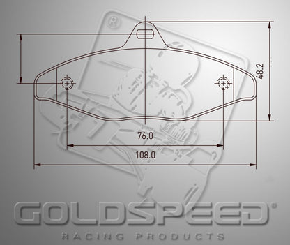 Goldspeed Bremsbelagsatz Typ 450