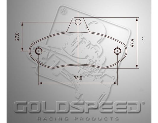 Goldspeed Remblok Set EA COMP-FIRST-WK Typ Hinten