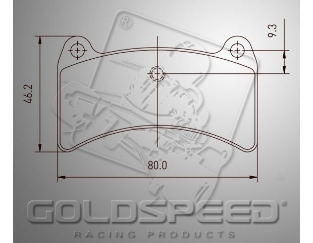 Goldspeed Remblok Set INTREPID EVO-8 -PRAGA-OK1-TILLOTSON T4 TYPE REAR