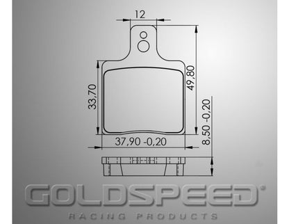 Goldspeed Remblok Set CRG 2000 UP-MADDOX-GILLARD TYPE FR
