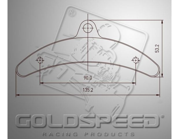 Goldspeed Bremsbelagsatz BIREL TYP HINTEN (14182)