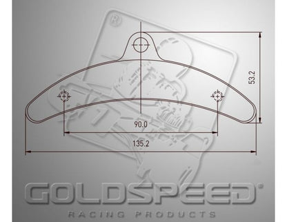 Goldspeed Bremsbelagsatz BIREL TYP HINTEN (14182)