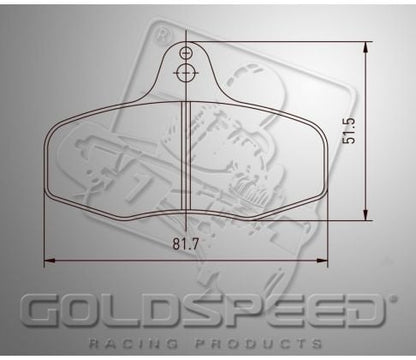 Goldspeed Bremsbelagsatz Intrepid Evo 3 hinten