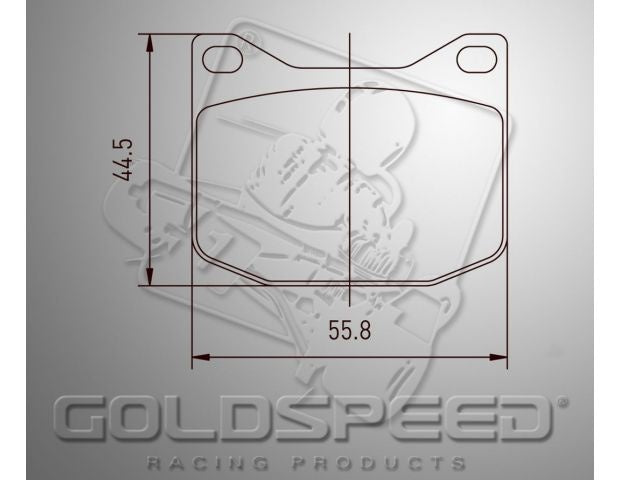 Goldspeed Remblok Set K-KART-MARANELLO-MS Typ Hinten