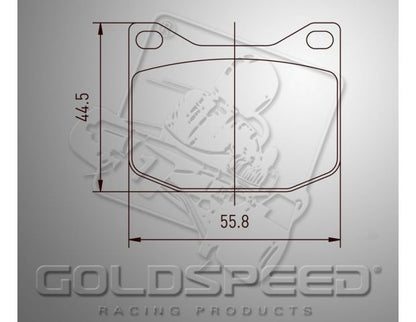 Goldspeed Remblok Set K-KART-MARANELLO-MS Typ Hinten