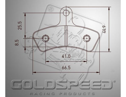 Goldspeed Bremshebelsatz SWISS HUTLESS TYPE FRONT KZ