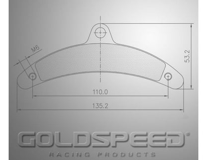 Goldspeed Remblok Set BIREL Typ Hinten Breite Löcher