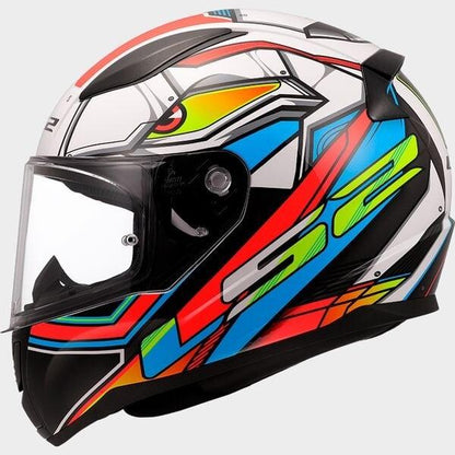 LS2 FF353 Rapid II XDRON wit fluor oranje - KartKings