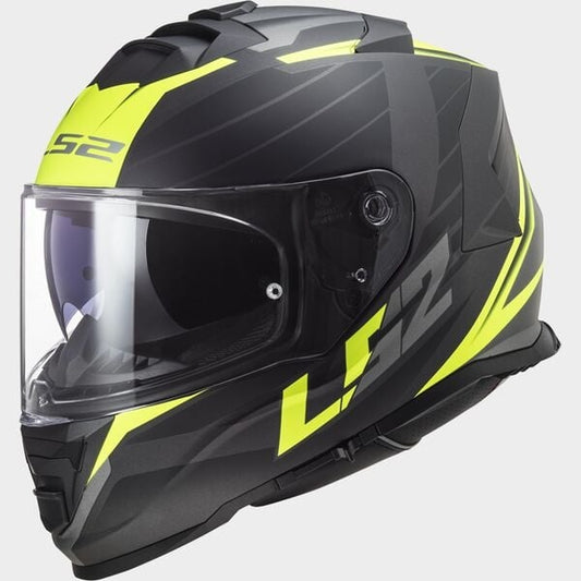 LS2 FF800 Strom II Nerve - Mattschwarz / Fluoreszierendes Gelb