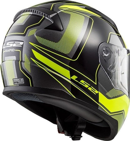 LS2 FF353 Carrera schwarz/fluoreszierend gelb