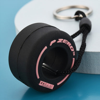 Formel 1 Schlüsselanhänger 7er Set | Gelb | Weiß | Rot | Grün | Blau | Pink | Lila | Pirelli | F1