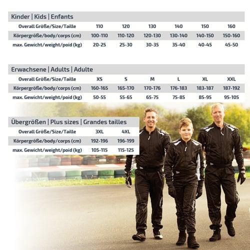 Speed RS-1 Barcelona 2-lagen overall zwart/fluor oranje - KartKings