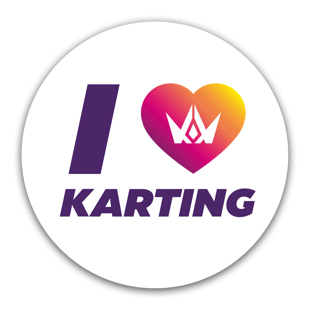 KartKings Aufkleber rund - I love Karting