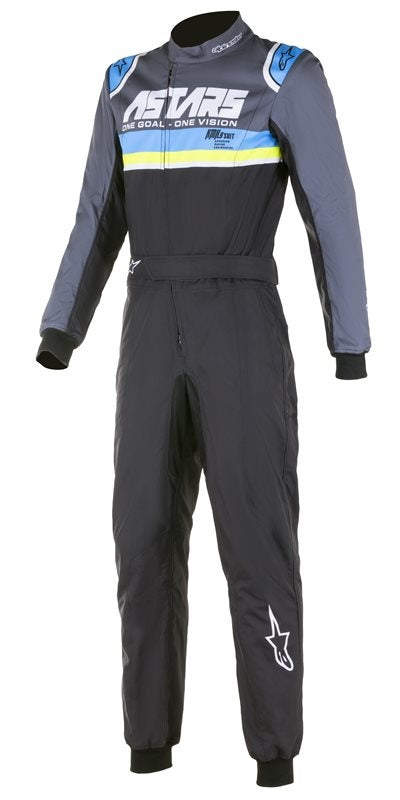 Alpinestars KMX-9 v2 Graphic 4 Schwarz/Blau/Fluoreszierendes Gelb