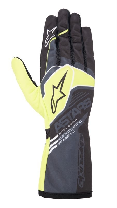 Alpinestars Tech 1-K V2 Corporate Handschuh schwarz/gelb