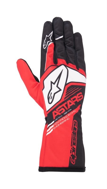 Alpinestars Tech 1-K V2 Corporate Handschuh schwarz/rot