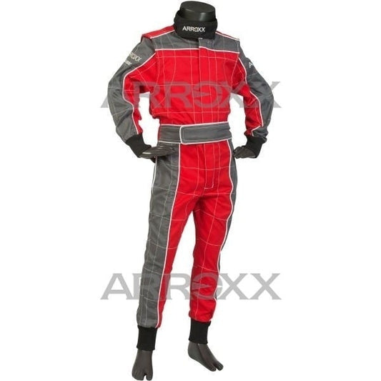 Arroxx Baumwoll-Overall Rot/Grau