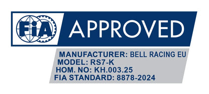 Bell RS7-K Anthrazit / Ausdauer (FIA 8878-2024 / Snell 2020)