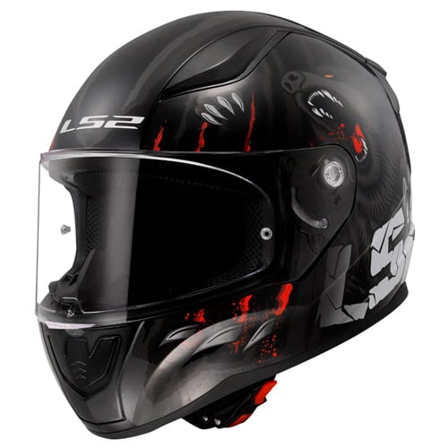 LS2 FF353 Rapid II Claw schwarz/rot