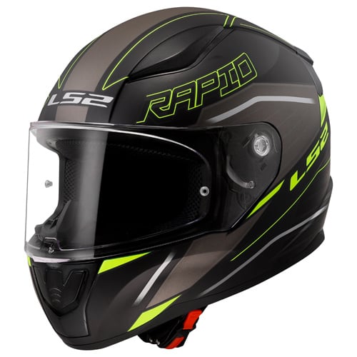 LS2 FF353 Rapid II ROKKU schwarz/fluoreszierend gelb