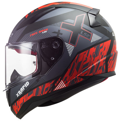 LS2 FF353 rapid X-street matt black/red