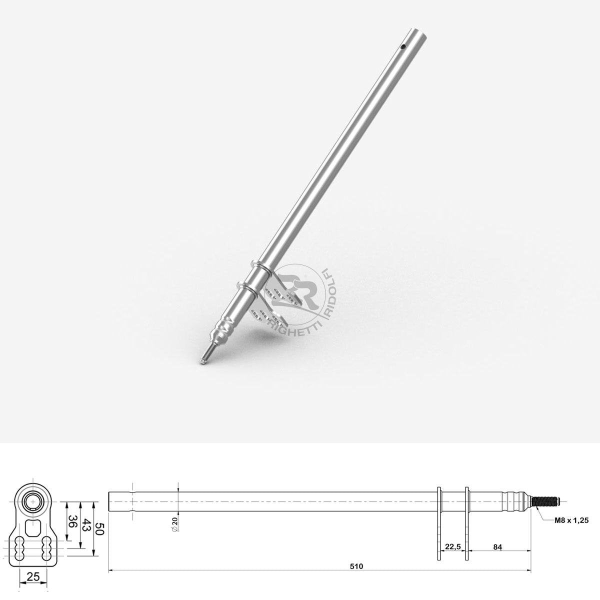 RR Lenkstange M8 L=510MM (Typ CRG)