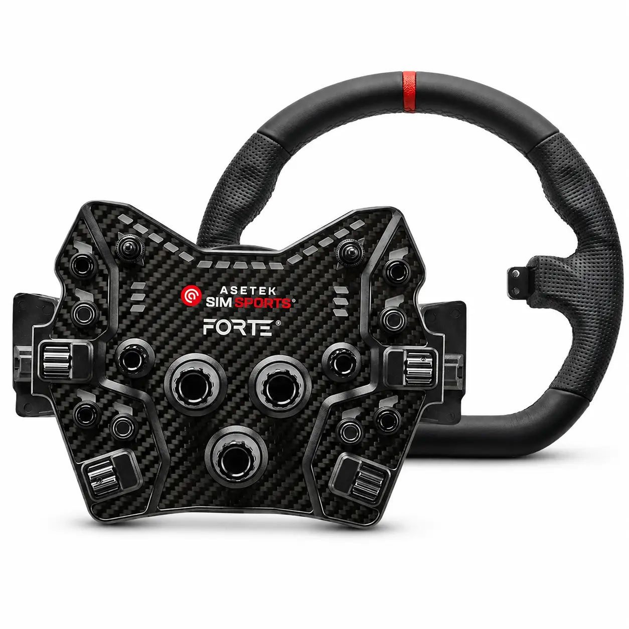 Asetek SimSports Forte GT Button Box (Black, Aluminum) - KartKings