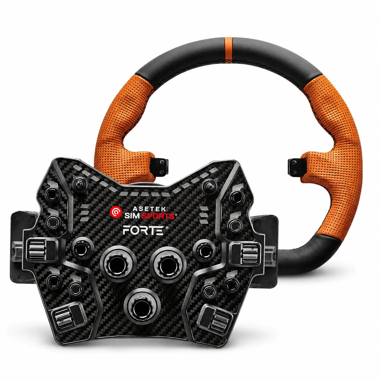 Asetek SimSports Forte GT Button Box (Black, Aluminum) - KartKings