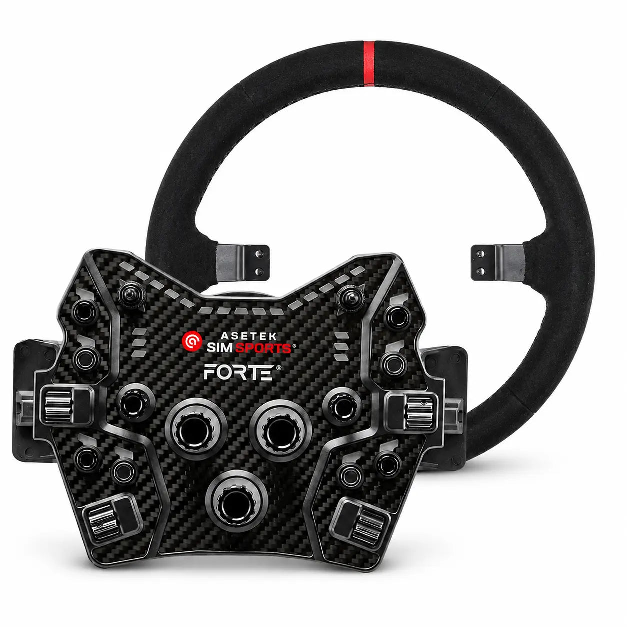Asetek SimSports Forte GT Button Box (Black, Aluminum) - KartKings