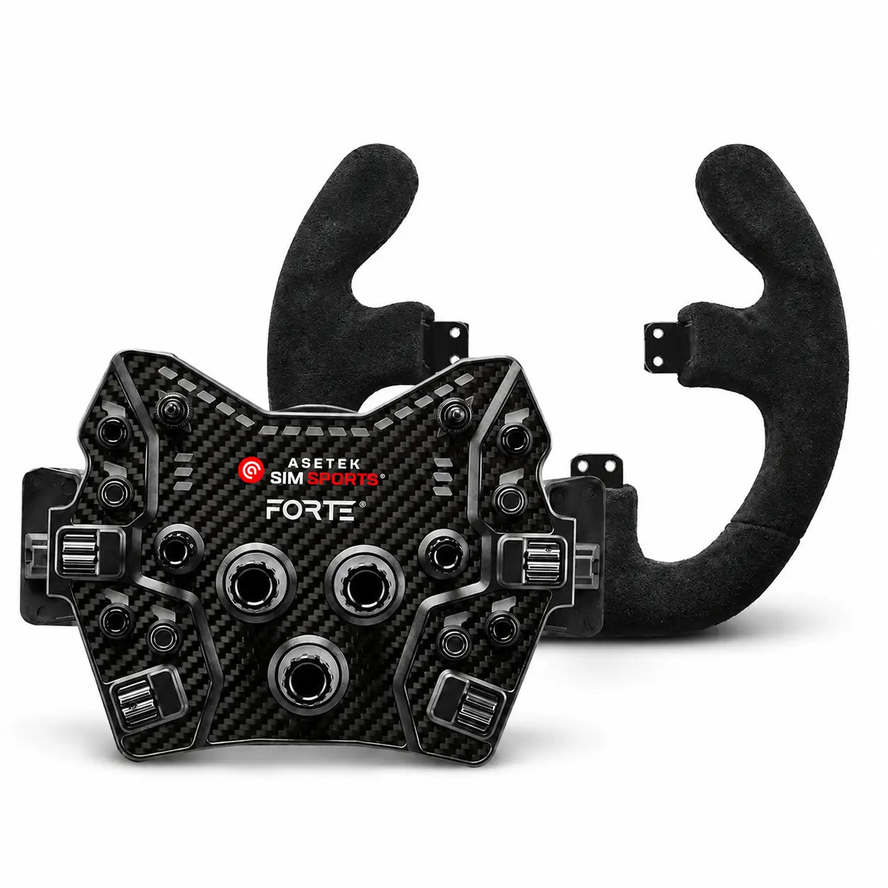 Asetek SimSports Forte GT Button Box (Black, Aluminum) - KartKings