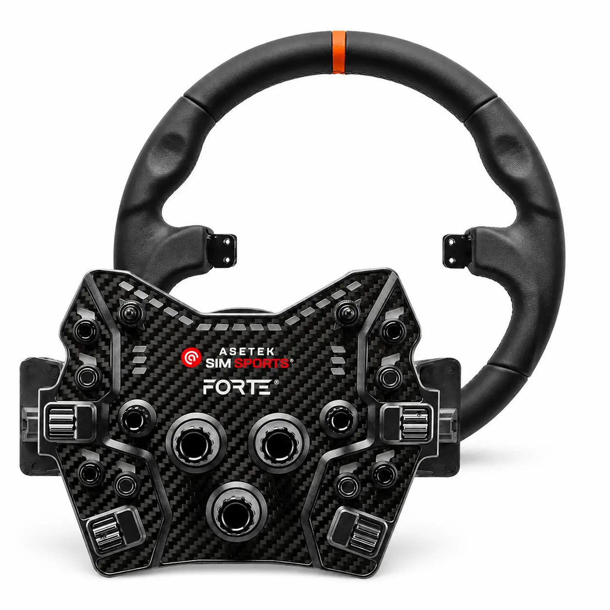 Asetek SimSports Forte GT Button Box (Black, Aluminum) - KartKings