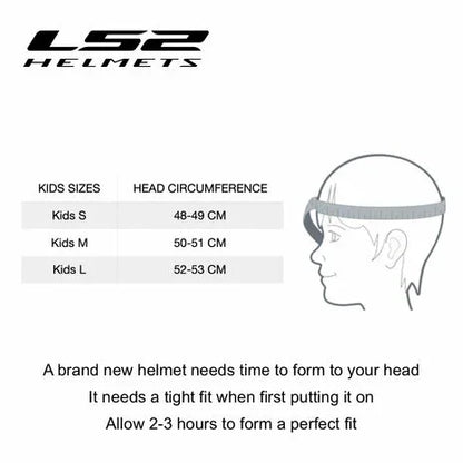 LS2 FF812 Kids matt zwart - KartKings