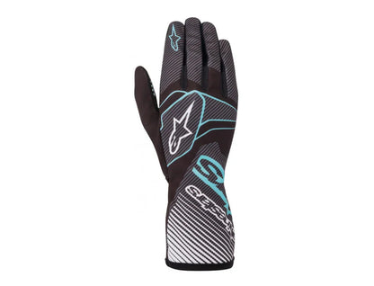 Alpinestars Tech 1-K glove zwart / turqoise - KartKings
