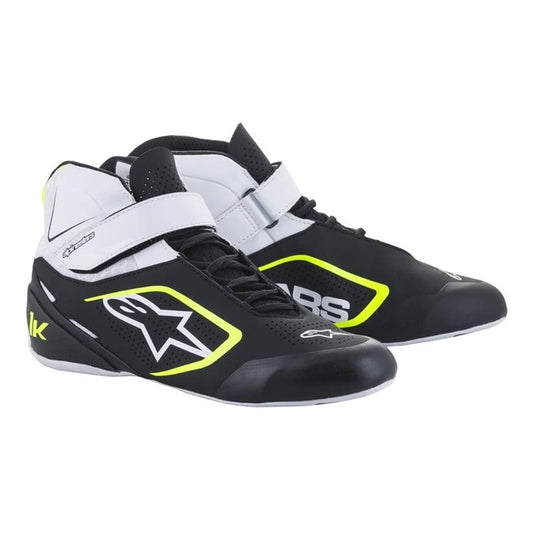 Alpinestars Tech 1 K V2 Schuhe Schwarz/Weiß/Fluoreszierendes Gelb