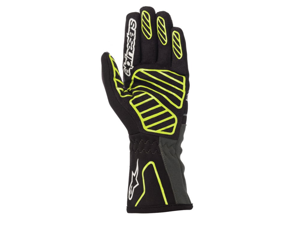 Alpinestars Tech 1-K V2 Handschuh schwarz/fluoreszierend gelb