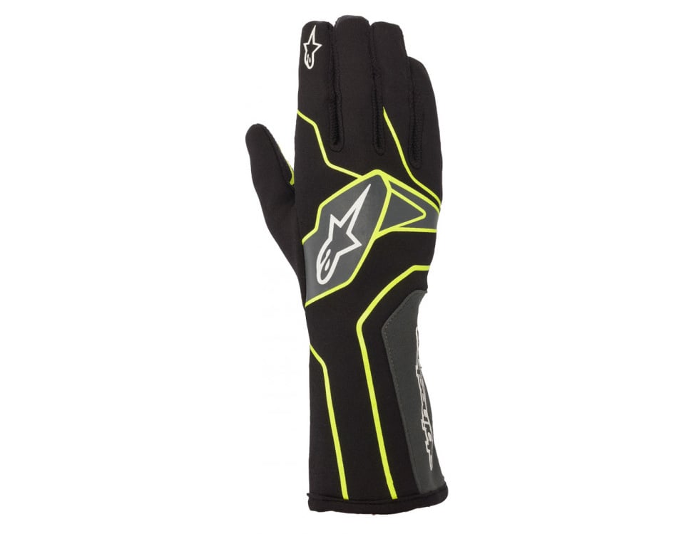 Alpinestars Tech 1-K V2 Handschuh schwarz/fluoreszierend gelb