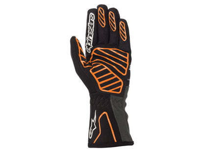 Alpinestars Tech 1-K V2 Handschuh schwarz/fluoreszierend orange